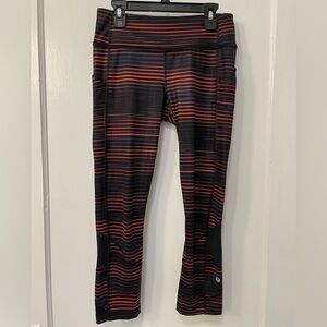 Lululemon Pace Rival Crop Full-On Luxtreme Twisted Dune Alarming Black